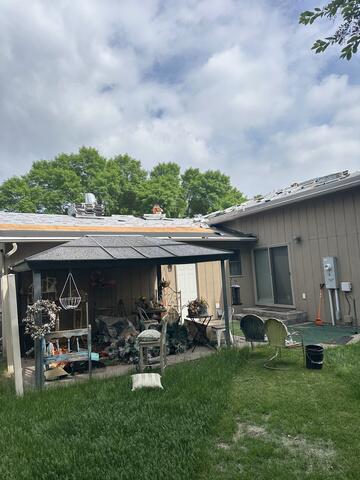 Installing the new roofing