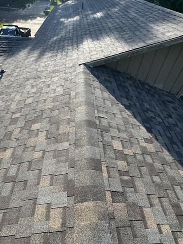 Finished intalling the new asphalt shingles