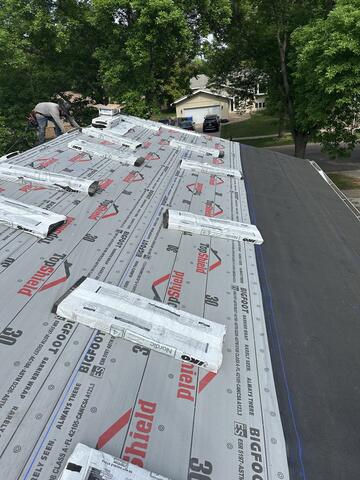 Laying out the shingles