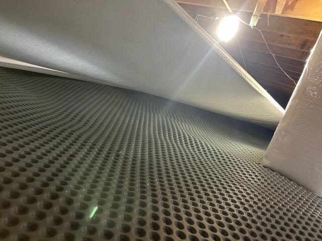 Drainage Matting Installed