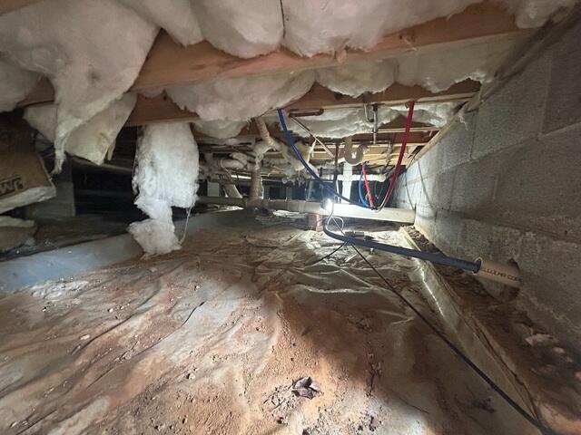 Crawl Space During Inspection