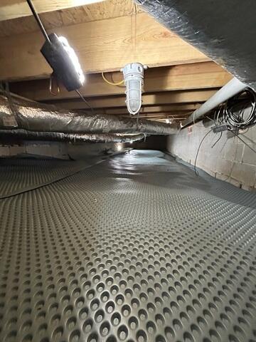 Drainage Matting Installed