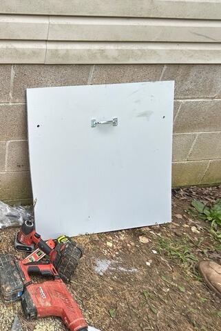 Crawl Space Door Before Installation
