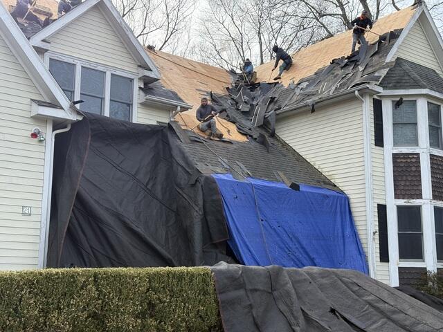 Old Roof Removal Up Close