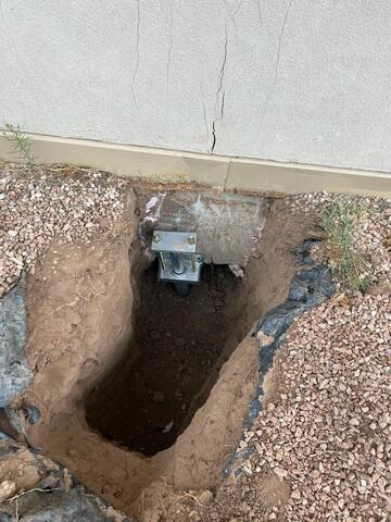 Foundation Pier Supporting the Home