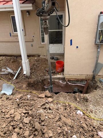 Steel Foundation Pier Installation