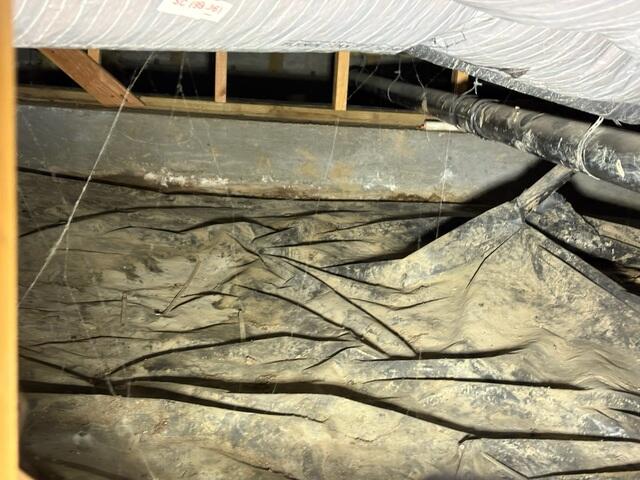 Dirty, Damp Crawl Space