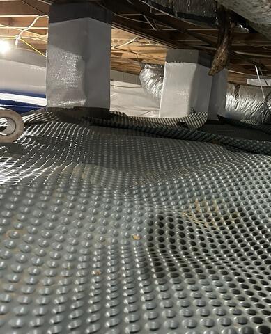 Drainage Matting Installed