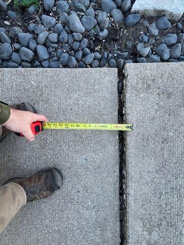 Gap In Between Concrete Slabs