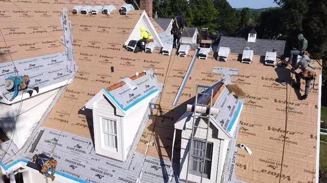 Underlayment Covers the Decking