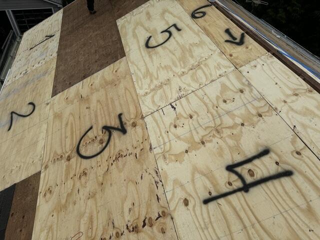 Marking and Securing the New Roof Deck