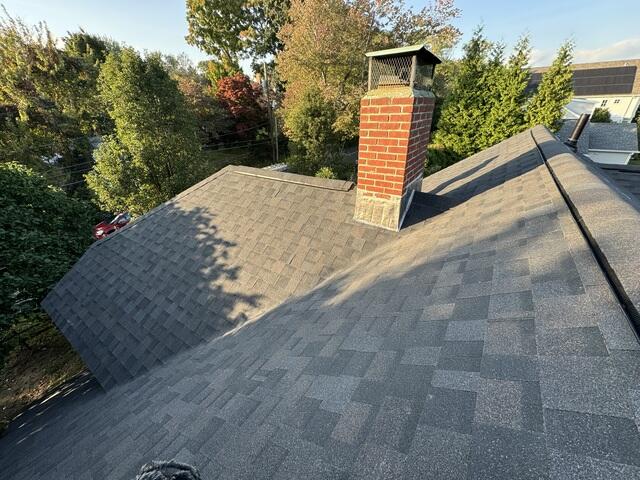 Clean Ridge Line and Finished Roof Surface