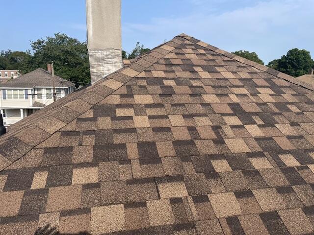 Finished IKO Dynasty Brownstone Roof