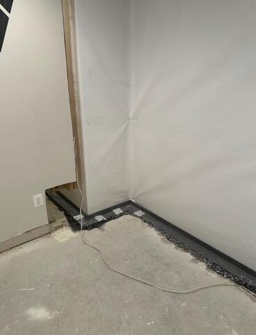 Interior waterproofing system in Arlington, VA