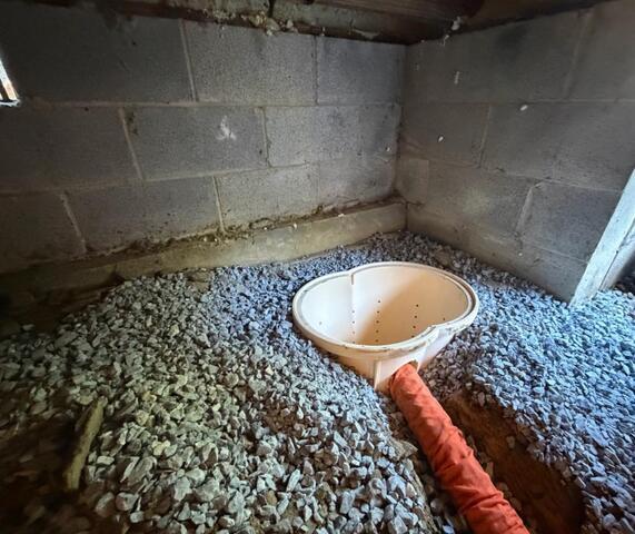 Placing the sump pump