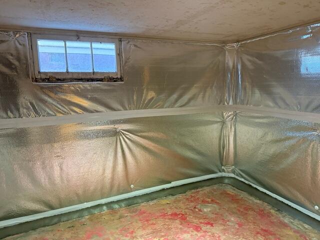 Waterproofed Basement Walls