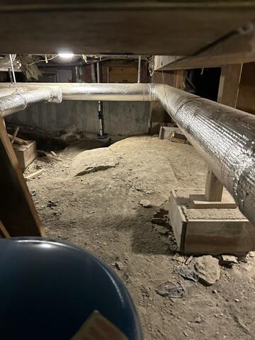 Damp Crawl Space