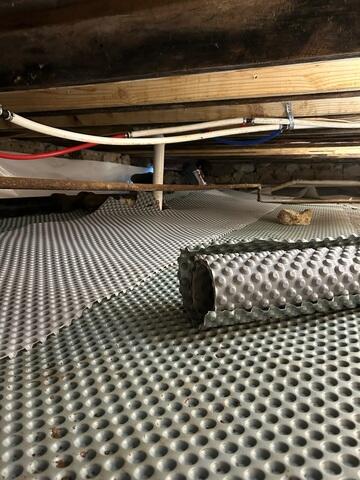 Drainage Matting Installed
