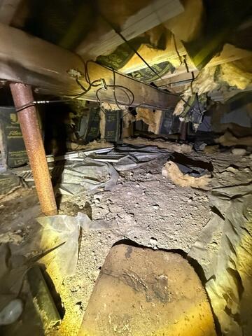 Failing Crawl Space Supports and Falling Insulation
