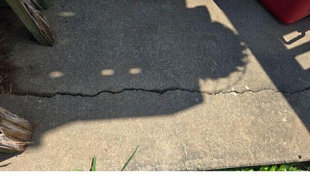 Large Crack In Patio