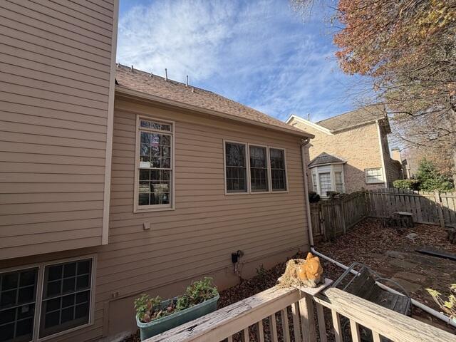 Inspecting the gutters