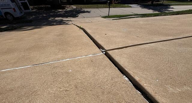 Driveway Overview Before Makeover