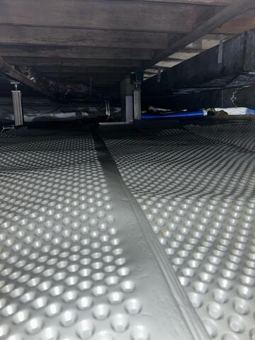 Drainage Matting Installed