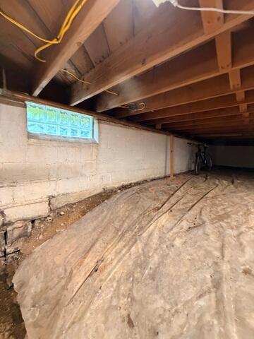 Damp and Dirty Crawl Space