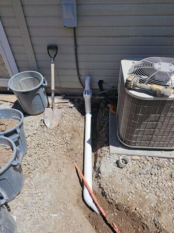 Discharge line with IceGuard