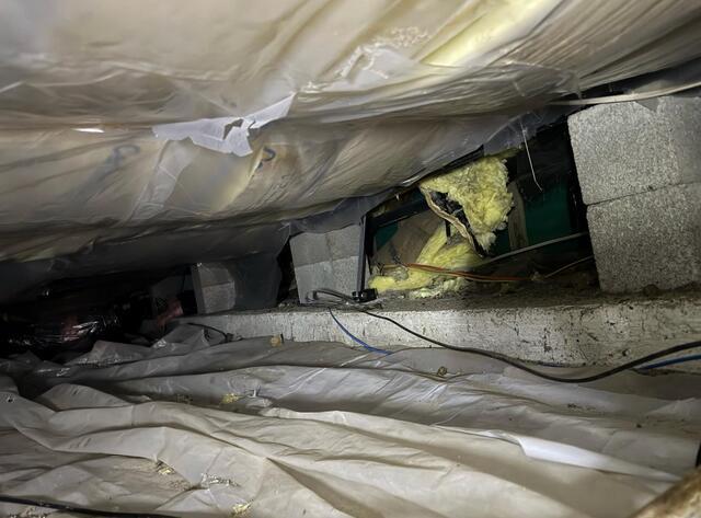 Destroyed Crawl Space