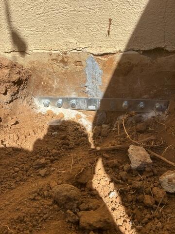 Foundation Wall Crack Stabilization Before Pier Installation in Riverside, CA