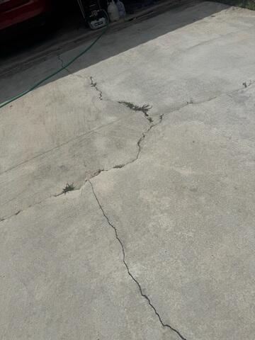 Concrete Settlement Damage
