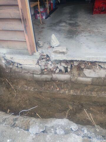 Crumbling Sinking Foundation