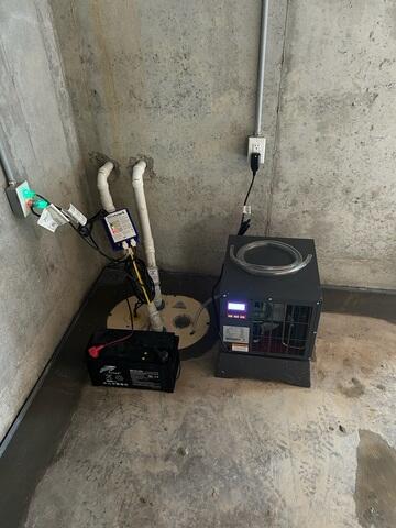 TripleSafe Sump Pump and SaniDry Sedona Installed