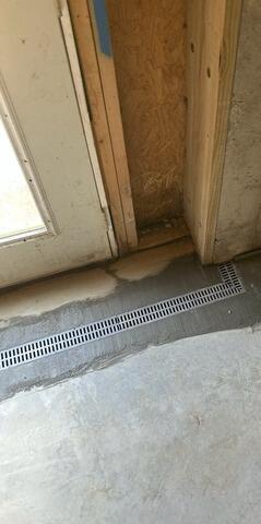 Trench Drain Installed