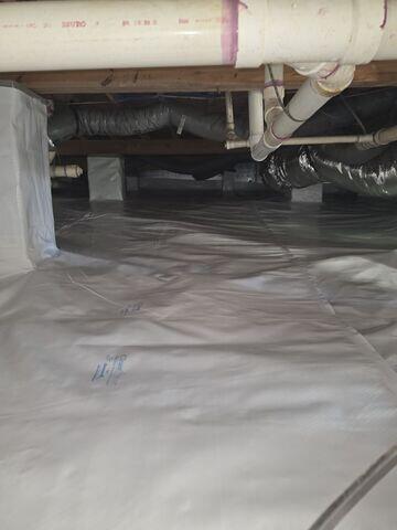 CleanSpace Vapor Barrier Seals and Protects the Crawl Space