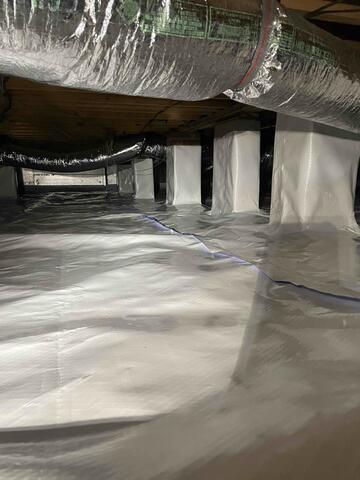 New Vapor Barrier Creates a Clean, Protected Crawl Space