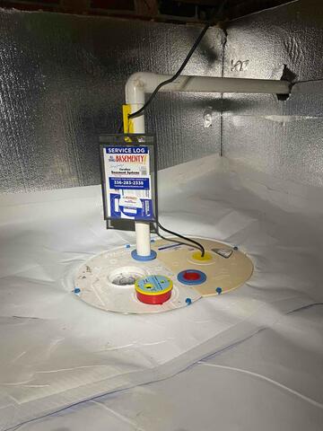 Sump Pump System Installed for Reliable Water Management