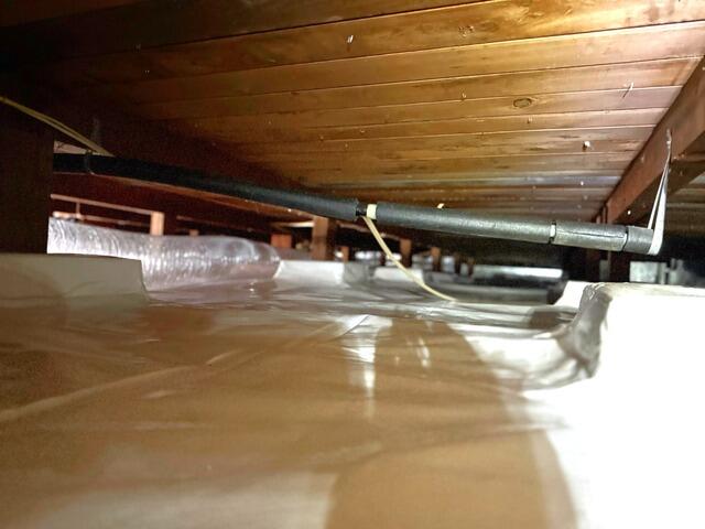 Beautifully Encapsulated Crawl Space!