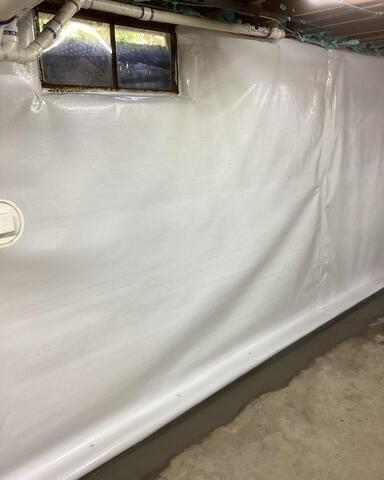 Bright and Clean Basement Walls