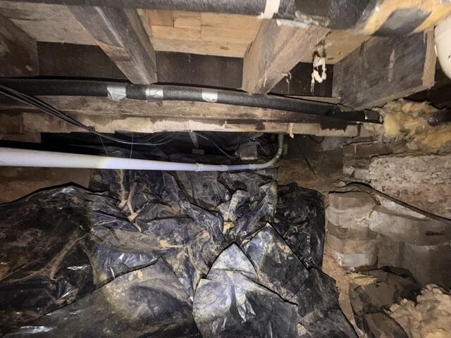 Crawl Space During Inspection