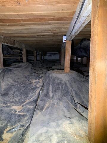 Debris Filled Crawl Space