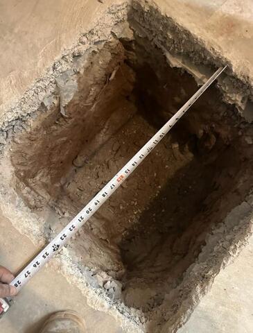 Digging hole for install