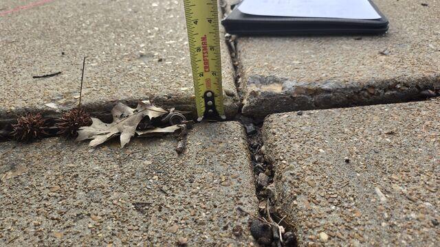 Unleveled Driveway