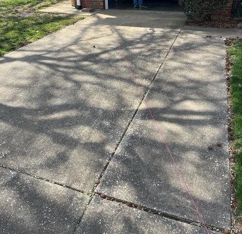 Driveway Overview Before Makeover
