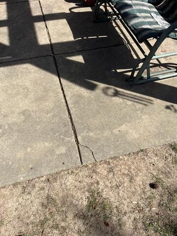 Back Patio Before Repair
