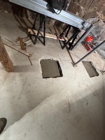 Cured Footings