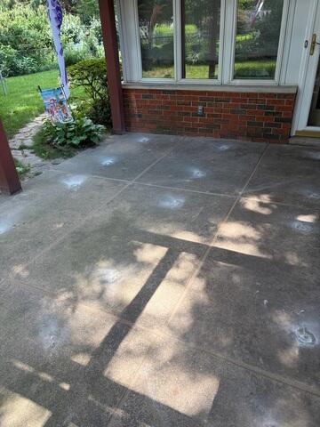 Back Patio After Woods