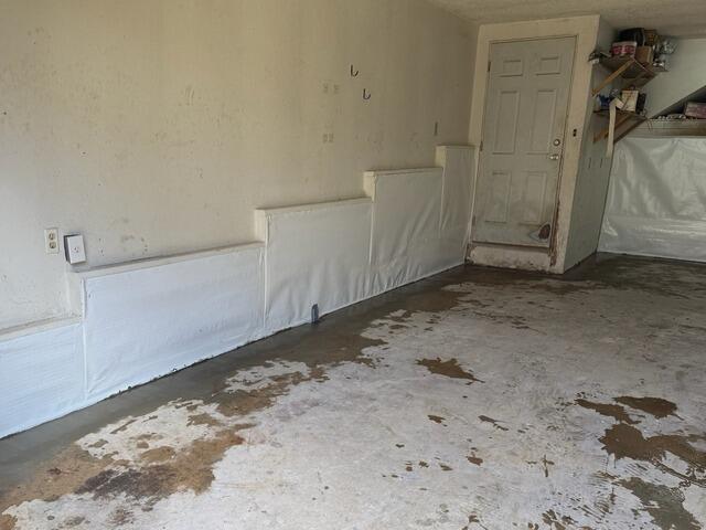 The CleanSpace Wall System covers the porous block walls to prevent condensation from entering the basement.