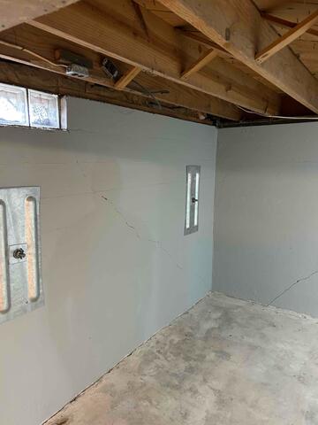 Basement Wall After GeoLocks